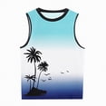 thumbnail image 4 of HCNTES Mens Sleeveless Tank Tops Workout Muscle Gym Ribbed Shirt Athletic Bodybuilding Moisture Wicking T Shirts(Sky Blue,XXXL), 4 of 5
