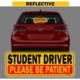 thumbnail image 4 of TOTOMO Student Driver Sticker for Car and Window Cling 10"x3.5" Adhesive Reflective Vehicle Safety Sign for New Rookie, 4 of 5