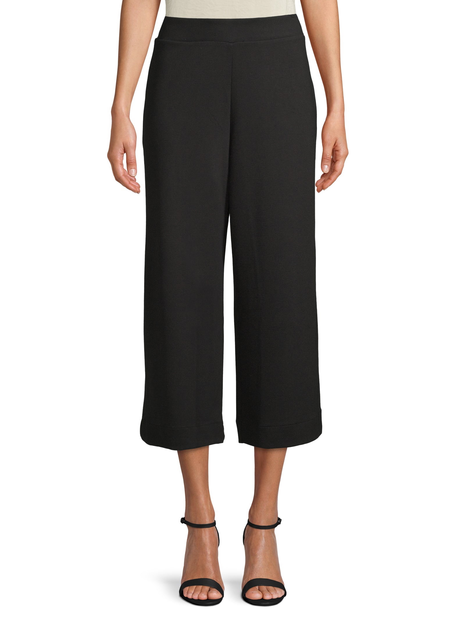 Time and Tru Knit Pull-On Crop Pant Women's - Walmart.com