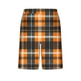 thumbnail image 4 of Busydd Mens Shorts Fashion Plaid Pajama Shorts Elastic Waist Drawstring Sleep Shorts Casual Comfy Gym Athletic Shorts with Pockets, 4 of 6