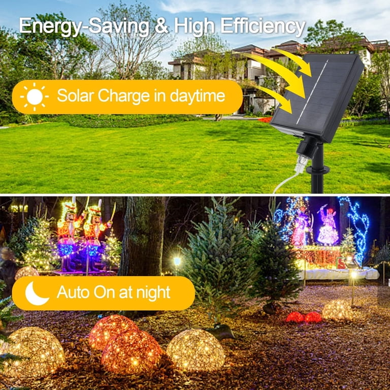 KINGCOO 200led Solar Rope Lights Outdoor, Waterproof Waterproof 72FT Tube Copper Wire Pipe Solar Fairy String Lights For Garden Yard Home Wedding