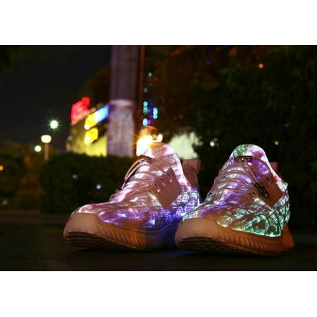 

Fashion LED Luminous Unisex Sneakers Lace Shoes Colorful Glowing Leisure Shoes for Party Dancing Hip-hop Cycling Running