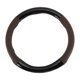 thumbnail image 1 of Cubierta de volante de cuero artificial PU Unique Bargains ABS Protector de volante de automóvil 14.96" Negro Marrón oscuro patrón de fibra de carbono, 1 of 6