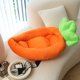 thumbnail image 2 of Billuyoard Cama para mascotas de terciopelo cristalino con forma de zanahoria para un sueño confortable. Suministros para mascotas: cama para Perchas para gatos Amarillo METRO, 2 of 6