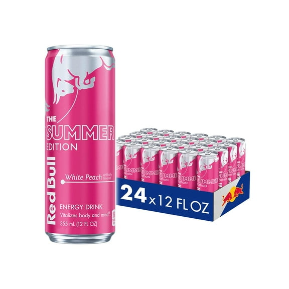 Red Bull The Peach Edition Energy Drink 24 - 12 fl oz Cans