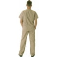 thumbnail image 4 of Natural Workwear Womens Medical Scrub Set Adult Female Work Uniform Taupe XL, 4 of 5