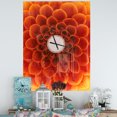 thumbnail image 2 of DesignArt Large Dark Yellow Flower and Petals Large Wall Clock, 2 of 2