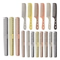 thumbnail image 4 of Peine de acero inoxidable para peluquería, peluquería, peluquería, peine de aluminio espacial, peine para el hogar, herramientas para el cabello, 4 of 4