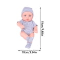 thumbnail image 4 of 7.48 Inch Soft Newborn Baby Dolls, Colorful Clothes Vinyl Baby Dolls Set, Funny Cute Baby Toy for Indoor Outdoor Supplies, Funny Cute Baby Dolls, 4 of 6