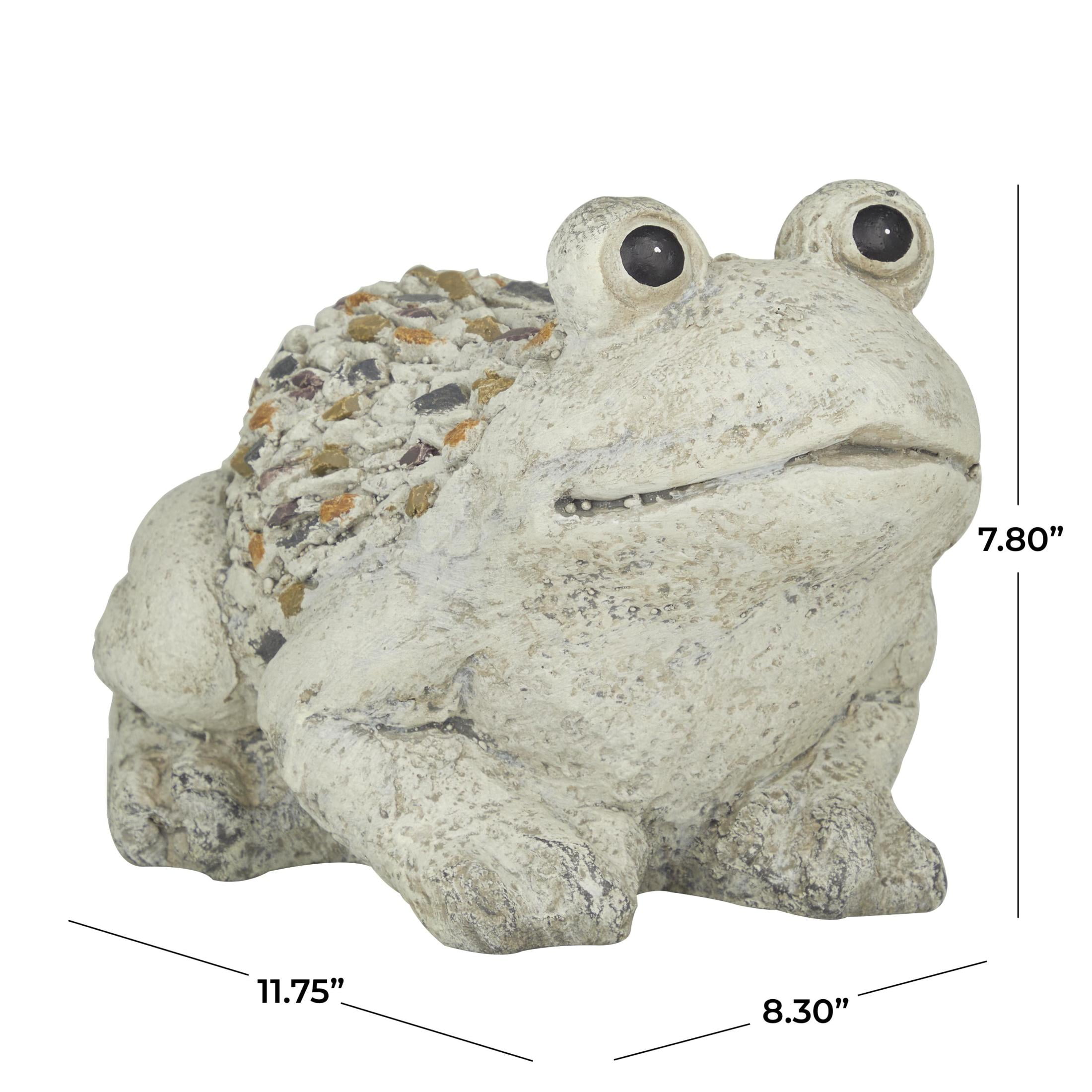 DecMode 8" Indoor Outdoor Frog Garden Sculpture