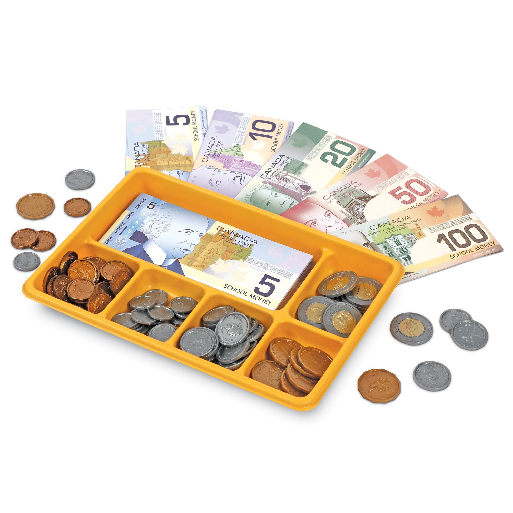 Canadian Currency X-Change Activity Set, Play Money, 211 Pieces, Ages 5+