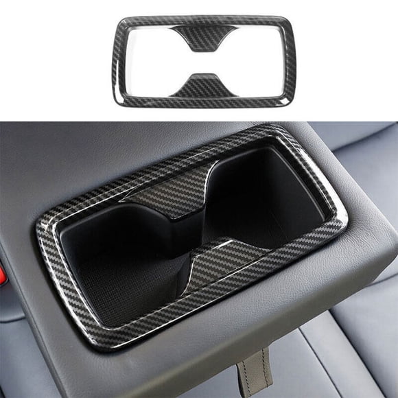 for Toyota RAV4 2019-2023 ABS Carbon Fiber INner Rear Water Cup F for Ram e Cover Trim