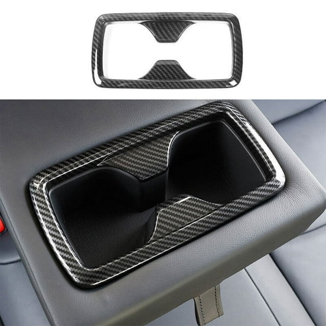 for Toyota RAV4 2019-2023 ABS Carbon Fiber INner Rear Water Cup F for Ram e Cover Trim