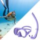thumbnail image 5 of Máscara Buceo Y Snorkel Set Seco Ajustable para () Púrpura, 5 of 9