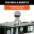 thumbnail image 4 of CURT 61052 Over-Bed Folding Ball Gooseneck Hitch, 30,000 lbs, 2-5/16-Inch Ball, 4 of 6