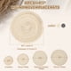 thumbnail image 2 of Uxcell 8 Pcs Manteles Individuales Redondos Tejidos, Mantel Lavable de 4.3 Pulgadas Resistente al Calor Decorativo para Mesa de Comedor, Encimera, Beige/Gris, 2 of 7