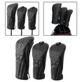 thumbnail image 2 of facefd Golf Wood Headcover Drivers Covers Club Cover Equipment 3 Pieces Suit, 2 of 5