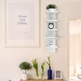 thumbnail image 6 of 5 Tier Wall Shelves White, Vertical Column Shelf Floating Storage Home Decor Organizer Tall Tower Design Utility Shelving Bedroom Living Room, 30.7, 31, 6 of 8