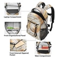 thumbnail image 5 of JIALIOU 14" Laptop Backpack Waterproof Airline Approved Stylish Casual Daypack for Travel Business College Work, Abstract White Geometric, 5 of 8