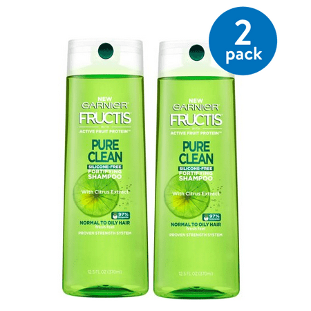 Garnier Fructis Pure Clean Shampoo, 12.5 Fl oz (Pack of 2)