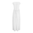 thumbnail image 4 of EYNMVR Women's Summer Dresses 2026 Short Sleeve Maxi Dress Casual V Neck Flowy Sundress with Pockets, 4 of 5