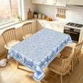 thumbnail image 2 of Lfeey Winter Snowman Christmas Table Cloth for Rectangle, 60x102 Inch, Waterproof Wipeable, 2 of 5