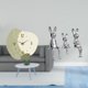 thumbnail image 2 of Reloj de pared con estatua sentada, figura escultural, adorno, relojes decorativos silenciosos, material cerámico, adecuado para oficina, hogar, aula,, 2 of 8