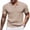 Khaki, variant on COOFANDY Mens Knitted Polo Shirts Short Sleeve Knit Polo Shirts for Men Flexible Casual Work Golf Polo Shirt