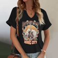 thumbnail image 2 of Wsysadlol Oversized West Cowboys T-Shirt for Women Vintage Country Tee Western Graphic Tee Short Sleeve Loose Top, 2 of 4