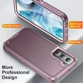 thumbnail image 3 of JTCASES for Samsung Galaxy S23 Case, Shockproof Anti-drop PC Frame Anti-slip Strip Silicone Back Shell Rugged Anti-scratch for Samsung Galaxy S23 (6.1" 2023) - Purple, 3 of 8
