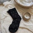 thumbnail image 2 of successthop Low Socks for Women Daily Crew Ladies Short Comfortable Soft Casual Polka Dots Summer Sock Black, 2 of 2