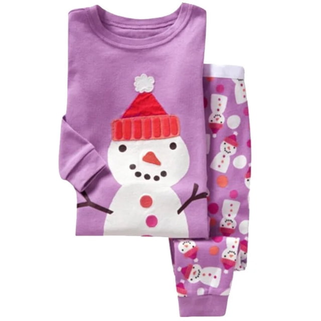 Pijamas de primavera y otoño para niños y niñas, conjuntos de ropa de dormir de algodón, Conjunto de pijama de Navidad