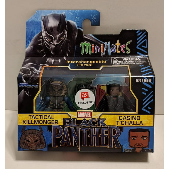 Minimates Marvel Black Panther Tactical Killmonger & Casino T'Challa