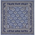 thumbnail image 1 of Unique Loom La Jolla Patchwork Border Area Rug 8' x 8' Square Blue/Ivory, 1 of 1