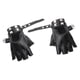 thumbnail image 2 of Guantes de cuero gótico punk PU de rendimiento Remaches Cinturón sin s Broche negro Yuyangstore Guantes de mujer, 2 of 6