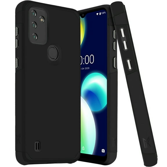 For Wiko Voix / Tinno U616AT Shockproof Cover Phone Case   Tempered Glass - mk Black