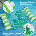 thumbnail image 2 of Flotadores inflables para piscina - Flotadores tipo hamaca para piscina para adultos, multiusos, 4 en 1, silla de salón, hamaca acuática, balsa de natación de malla suave, 2 of 4