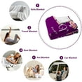 thumbnail image 5 of Gifts for Mom, Mom Birthday Gifts, Christmas, Birthday Gifts for Mom, Best Mom Gifts from Daughter, Son, Super Warm, Soft Love You Mom Throw Blanket with Floral & Letter Print -Violet Violet, 5 of 6