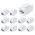 thumbnail image 2 of Conector de acoplador Keystone RJ45, cable de red Cat6 hembra a hembra Jack - 10 Plus, 1 paquete blanco, 2 of 2