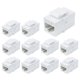 thumbnail image 2 of Conector de acoplador Keystone RJ45, cable de red Cat6 hembra a hembra Jack - 10 Plus, 1 paquete blanco, 2 of 2