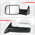 thumbnail image 3 of DNA Motoring For 09-16 Dodge Ram 1500 2500 3500 Flip-Up  Towing Mirrors Pair w/Powered+Heated, 3 of 10