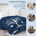 thumbnail image 4 of Paready Tree of Life Blanket Flannel Sun and Moon Blanket Vintage Viking Throw Blanket Retro Astrology Fleece Blanket for Adults Kids Cozy Tree of Life Plush Blanket for Couch Sofa Camping (30"x40"), 4 of 7