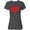 Charcoal Grey, variant on Inktastic Red Heart Valentine Women's T-Shirt