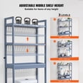 thumbnail image 3 of Over The Toilet Organizer - 3-Tier Bathroom Shelf Rack with Storage Baskets, Space Saver for Small Bathrooms, 3 of 6