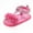 Hot Pink, variant on Otqutp Causal Sandals for Summer Girls Sandals Baby Cute Lace Flower Walking Shoes Flat Shoes Toddler Girls Outdoor Shoes 0 to 12 Months