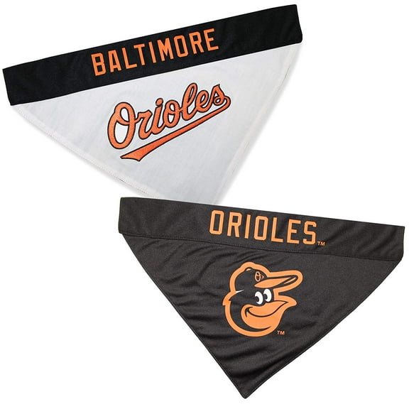 Pets First MLB Baltimore Orioles Reversible Bandana - Dual-Sided Bandana for Cats & Dogs