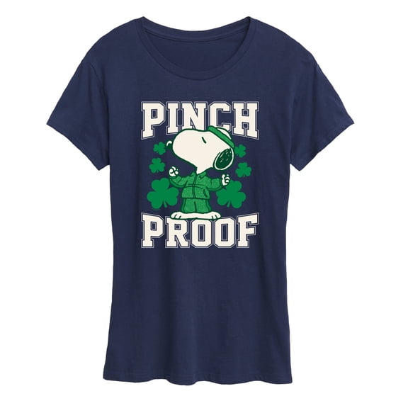 Peanuts - Pinch Proof Snoopy - Women's Short Sleeve Graphic T-Shirt