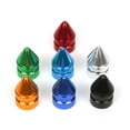 thumbnail image 4 of 4x Pointed Spike Bullet Valve Stem Cap Cover Tire Wheel Aluminum Car/Truck Small, 4 of 9