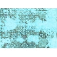 thumbnail image 1 of Ahgly Company Indoor Rectangle Abstract Light Blue Modern Area Rugs, 2' x 5', 1 of 4