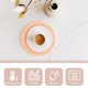 thumbnail image 5 of Posavasos de colores Bandeja para servir postres y vino para bebidas Decoración de vidrio Mesa de café Platillo acrílico Oficina 4 piezas, 5 of 6